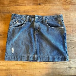Vintage Gap Blue Jean Skirt Mini, Size 12, Y2K
